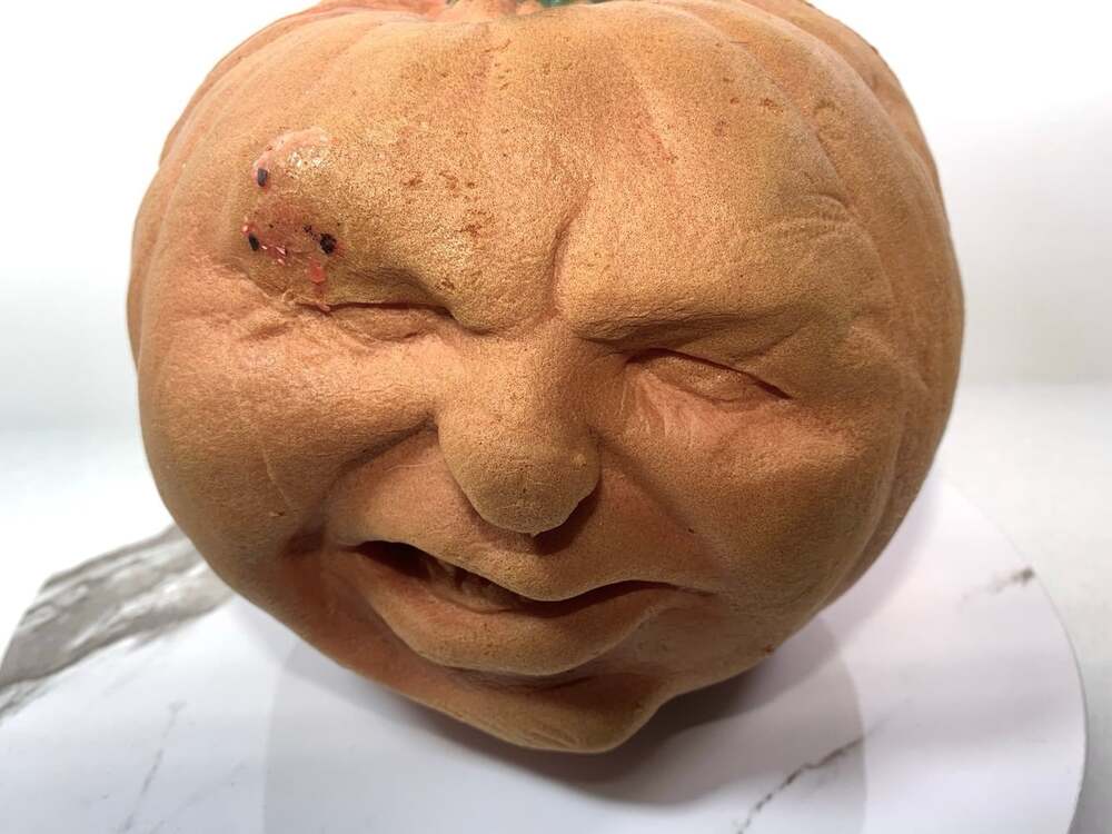Vintage 80’s Foam Cranky Face Jack O’Lantern Pumpkin